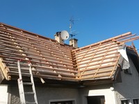 Rekonstrukce střechy - laťování
